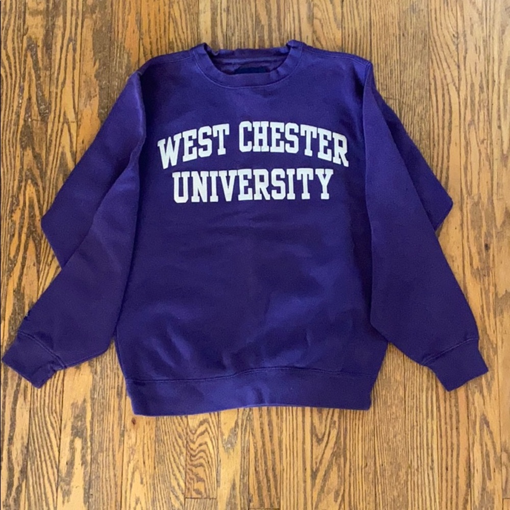 Purple jansport West Chester crewneck sweatshirt
